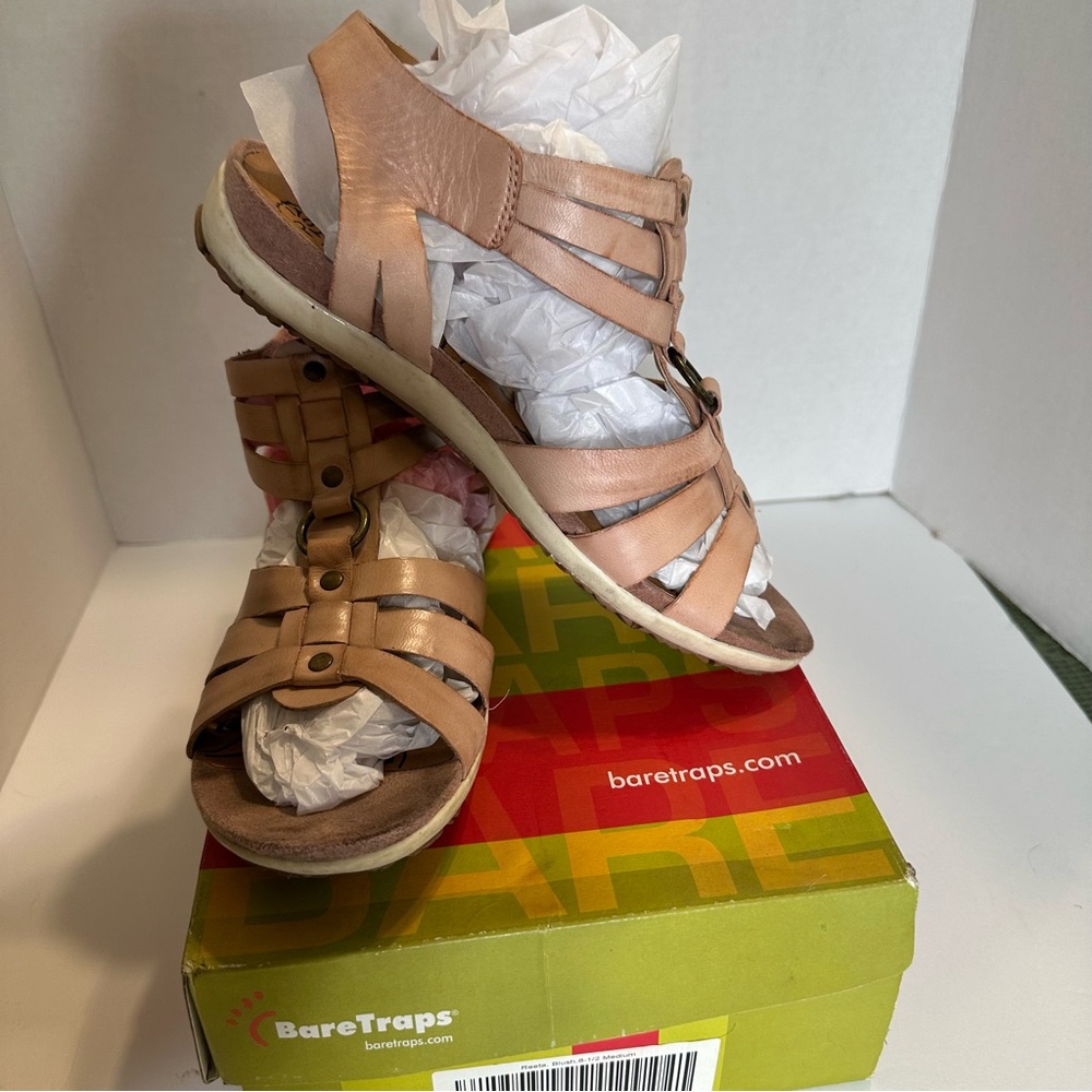 BareTraps Reeta Blush Women's Gladiater Sandals Size 8.5